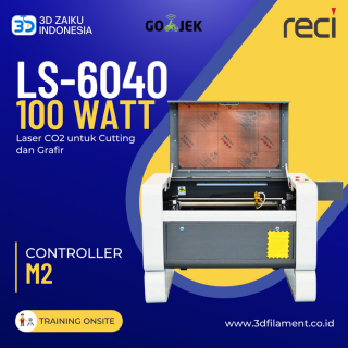 Zaiku CNC LS-6040 with 100 Watt Laser CO2 Mesin Cutting dan Grafir